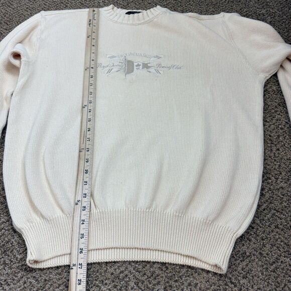 Paul & Shark Yachting Cream Embroidered Pullover Sweater Men’s Size XL Boating - Picture 11 of 14